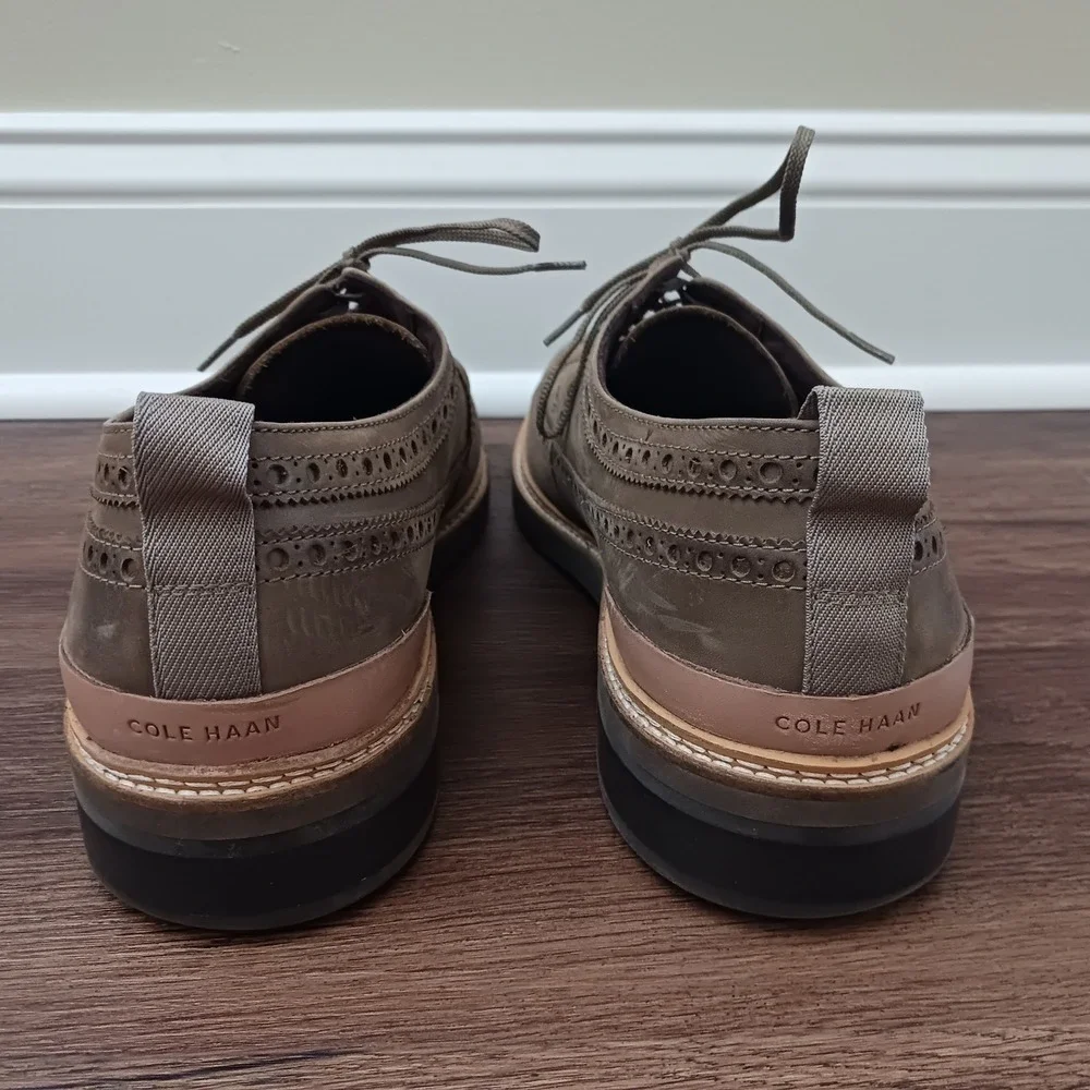 Cole Haan 2.Zerogrand Wingtip Oxford Mens 13 M Taupe C35838